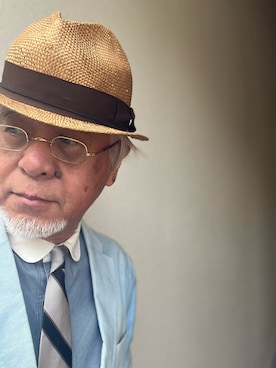 「Tricker's（トリッカーズ）のアイテム（ドレスシューズ、ブラウン系）」を使った、しまうまおじさんさん（メンズ・165cm）の春コーディネート
