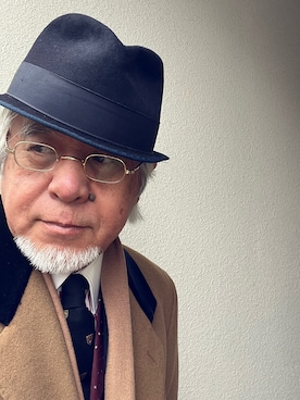 「Turnbull&Asser（タンブルアンドアッサー）のアイテム（シャツ/ブラウス、ホワイト系）」を使った、しまうまおじさんさん（メンズ・165cm）の春コーディネート