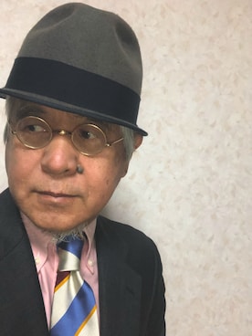 「アイテム（スーツセット）」を使った、しまうまおじさんさん（メンズ・165cm）の春コーディネート