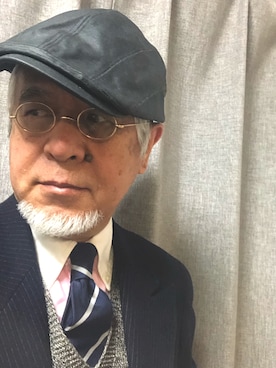 「アイテム（スーツセット）」を使った、しまうまおじさんさん（メンズ・165cm）の冬コーディネート