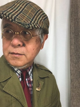 「HAVERSACK（ハバーザック）のアイテム（ミリタリージャケット）」を使った、しまうまおじさんさん（メンズ・165cm）の冬コーディネート