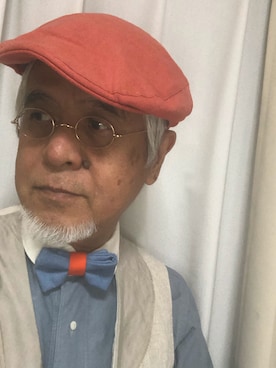 「NIRAME.CO（ニラメッコ）のアイテム（フォーマルスーツ/小物）」を使った、しまうまおじさんさん（メンズ・165cm）の秋コーディネート
