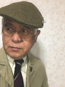 「Django Atour（ジャンゴアトゥール）のアイテム（カバーオール）」を使った、しまうまおじさんさん（メンズ・165cm）の冬コーディネート