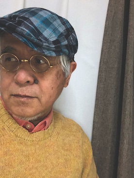 「THE SCOTCH HOUSE（スコッチハウス）のアイテム（帽子）」を使った、しまうまおじさんさん（メンズ・165cm）の冬コーディネート