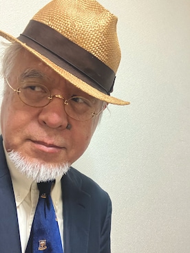 「アイテム（ネクタイ）」を使った、しまうまおじさんさん（メンズ・165cm）の秋コーディネート
