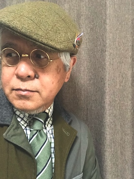「EDIFICE（エディフィス）のアイテム（フォーマルスーツ/小物）」を使った、しまうまおじさんさん（メンズ・165cm）の春コーディネート
