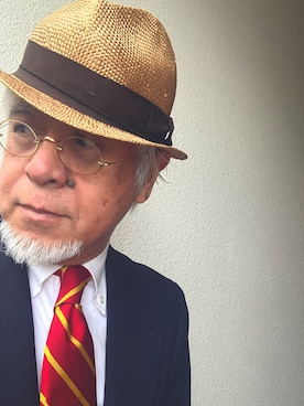 「アイテム（フォーマルスーツ/小物）」を使った、しまうまおじさんさん（メンズ・165cm）の秋コーディネート