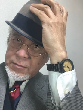 「アイテム（スーツセット）」を使った、しまうまおじさんさん（メンズ・165cm）の冬コーディネート