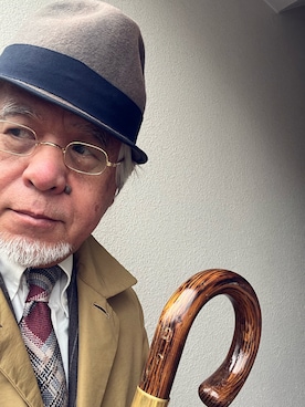 「SCHIATTI（スキャッテ）のアイテム（シャツ/ブラウス、ホワイト系）」を使った、しまうまおじさんさん（メンズ・165cm）の春コーディネート