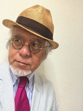 「SCHIATTI（スキャッテ）のアイテム（シャツ/ブラウス）」を使った、しまうまおじさんさん（メンズ・165cm・70代）の夏コーディネート