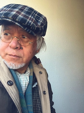 「アイテム（テーラードジャケット）」を使った、しまうまおじさんさん（メンズ・165cm）の秋コーディネート