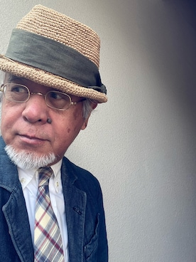 「BEAMS（ビームス）のアイテム」を使った、しまうまおじさんさん（メンズ・165cm）の夏コーディネート