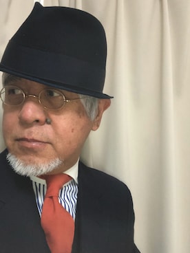 「アイテム（スーツセット）」を使った、しまうまおじさんさん（メンズ・165cm）の秋コーディネート