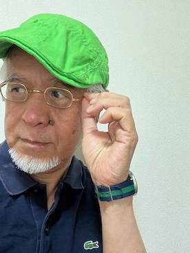 「LACOSTE（ラコステ）のアイテム」を使った、しまうまおじさんさん（メンズ・165cm）の夏コーディネート
