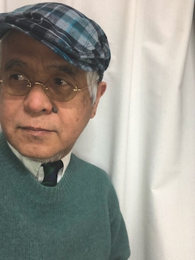 「THE SCOTCH HOUSE（スコッチハウス）のアイテム（帽子）」を使った、しまうまおじさんさん（メンズ・165cm）の冬コーディネート