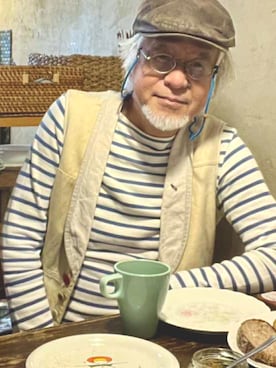 「アイテム（ハンチング/ベレー帽）」を使った、しまうまおじさんさん（メンズ・165cm）の秋コーディネート