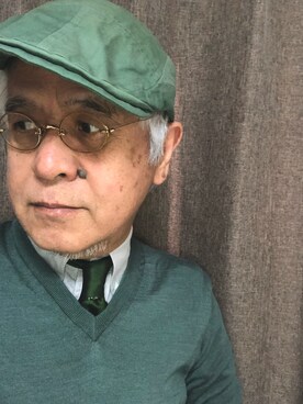 「GITMAN BROS.（ギットマンブラザーズ）のアイテム」を使った、しまうまおじさんさん（メンズ・165cm）の冬コーディネート