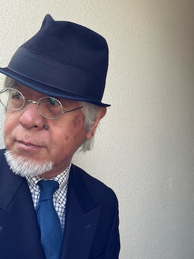 「アイテム（スーツセット）」を使った、しまうまおじさんさん（メンズ・165cm）の春コーディネート