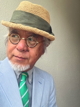 「GITMAN BROS.（ギットマンブラザーズ）のアイテム（シャツ/ブラウス）」を使った、しまうまおじさんさん（メンズ・165cm・70代）の夏コーディネート