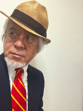 「アイテム（フォーマルスーツ/小物）」を使った、しまうまおじさんさん（メンズ・165cm）の秋コーディネート