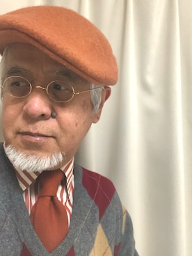 「MC GEORGE（マックジョージ）のアイテム」を使った、しまうまおじさんさん（メンズ・165cm）の冬コーディネート