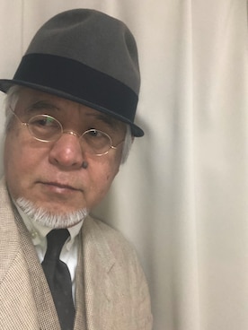 「Django Atour（ジャンゴアトゥール）のアイテム（トップス）」を使った、しまうまおじさんさん（メンズ・165cm）の秋コーディネート