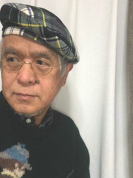 「THE SCOTCH HOUSE（スコッチハウス）のアイテム（帽子）」を使った、しまうまおじさんさん（メンズ・165cm）の冬コーディネート