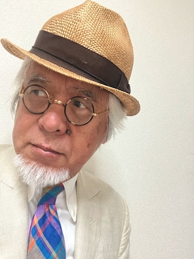 「アイテム（フォーマルスーツ/小物）」を使った、しまうまおじさんさん（メンズ・165cm・70代）の夏コーディネート