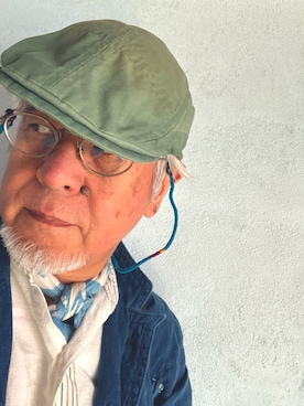 「アイテム（カバーオール）」を使った、しまうまおじさんさん（メンズ・165cm・70代）の秋コーディネート