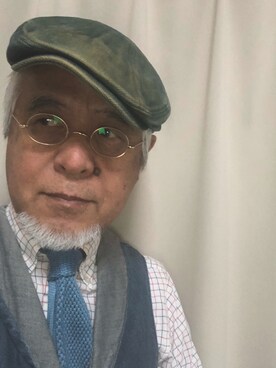 「BLUE BLUE（ブルーブルー）のアイテム（フォーマルスーツ/小物）」を使った、しまうまおじさんさん（メンズ・165cm）の秋コーディネート