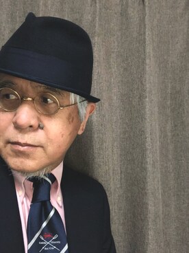 「アイテム（スーツセット）」を使った、しまうまおじさんさん（メンズ・165cm）の春コーディネート