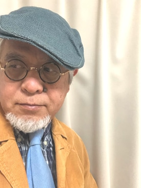 「アイテム（フォーマルスーツ/小物、ブルー系）」を使った、しまうまおじさんさん（メンズ・165cm）の春コーディネート