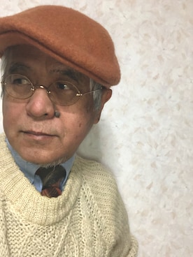「Alexander Olch（アレクサンダーオルチ）のアイテム（フォーマルスーツ/小物）」を使った、しまうまおじさんさん（メンズ・165cm）の冬コーディネート