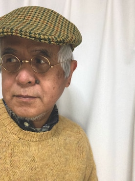 「タータンチェックスカート」｜しまうまおじさんさん（メンズ・165cm）の冬コーディネート