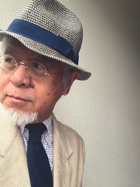 「アイテム（テーラードジャケット）」を使った、しまうまおじさんさん（メンズ・165cm・70代）の秋コーディネート