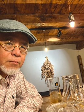「THE SCOTCH HOUSE（スコッチハウス）のアイテム（帽子）」を使った、しまうまおじさんさん（メンズ・165cm）の春コーディネート