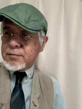 「Django Atour（ジャンゴアトゥール）のアイテム（トップス）」を使った、しまうまおじさんさん（メンズ・165cm）の秋コーディネート