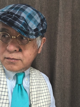 「THE SCOTCH HOUSE（スコッチハウス）のアイテム（帽子）」を使った、しまうまおじさんさん（メンズ・165cm）の冬コーディネート