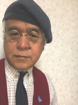 「Django Atour（ジャンゴアトゥール）のアイテム（ベスト）」を使った、しまうまおじさんさん（メンズ・165cm）の春コーディネート