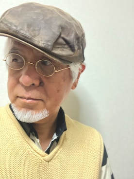 「NIRAME.CO（ニラメッコ）のアイテム」を使った、しまうまおじさんさん（メンズ・165cm）の夏コーディネート