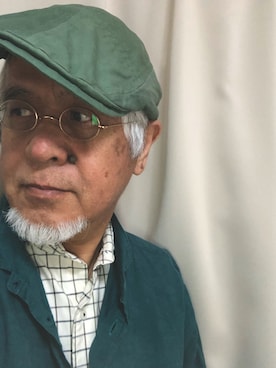 「Django Atour（ジャンゴアトゥール）のアイテム（カバーオール）」を使った、しまうまおじさんさん（メンズ・165cm）の夏コーディネート
