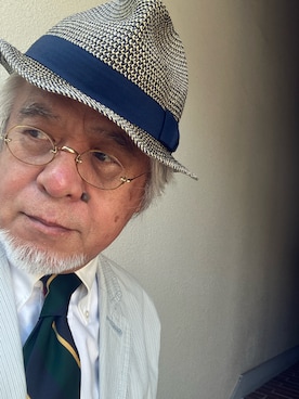 「アイテム（テーラードジャケット）」を使った、しまうまおじさんさん（メンズ・165cm）の夏コーディネート