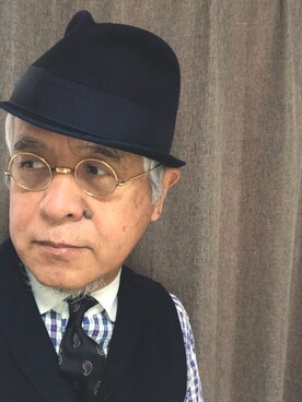 「BLUE BLUE（ブルーブルー）のアイテム（トップス）」を使った、しまうまおじさんさん（メンズ・165cm）の冬コーディネート