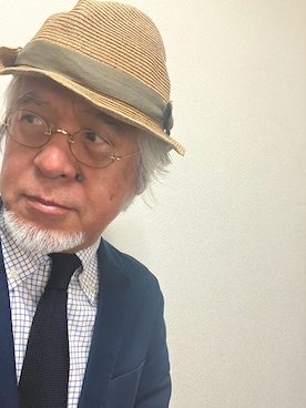 「アイテム（テーラードジャケット）」を使った、しまうまおじさんさん（メンズ・165cm）の夏コーディネート