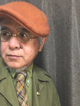 「HAVERSACK（ハバーザック）のアイテム（ミリタリージャケット）」を使った、しまうまおじさんさん（メンズ・165cm）の冬コーディネート
