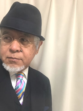 「BLUE BLUE（ブルーブルー）のアイテム（トップス）」を使った、しまうまおじさんさん（メンズ・165cm）の冬コーディネート