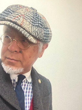 「アイテム（フォーマルスーツ/小物）」を使った、しまうまおじさんさん（メンズ・165cm）の冬コーディネート