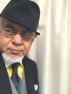 「アイテム（スーツセット）」を使った、しまうまおじさんさん（メンズ・165cm）の春コーディネート