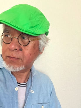 「アイテム（Tシャツ/カットソー）」を使った、しまうまおじさんさん（メンズ・165cm・70代）の夏コーディネート
