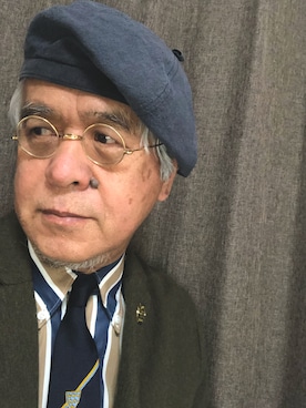 「アイテム（フォーマルスーツ/小物、ブルー系）」を使った、しまうまおじさんさん（メンズ・165cm）の春コーディネート